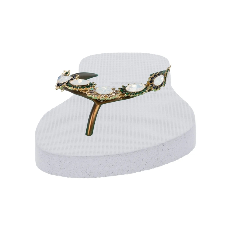 UZURII Flip Flops Pantoffeln Pantoffel Boo Boo weiss(Image 5)