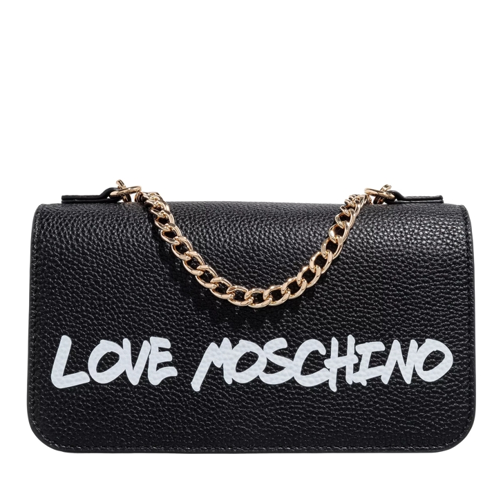 Love Moschino Graffiti Black Shoulder Bag