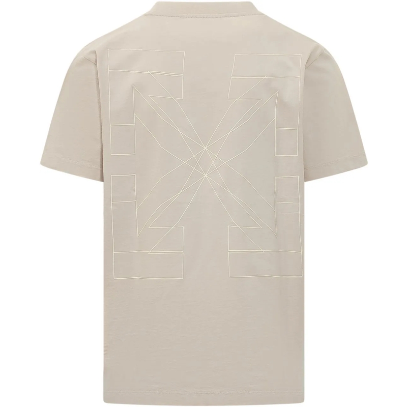 Off-White T-shirt T-shirt con Stampa Frontale weiß(Image 2)