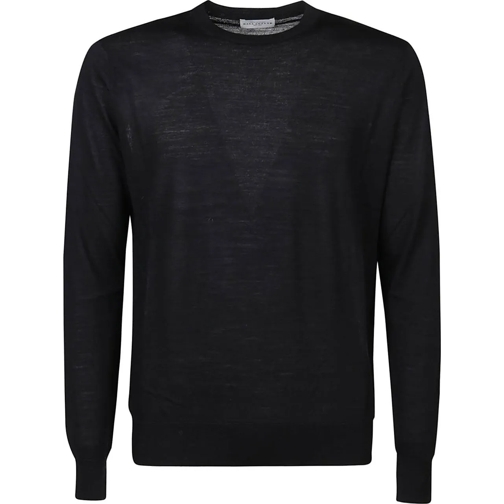 Ballantyne  Basolan Plain Round Neck Sweater Black schwarz