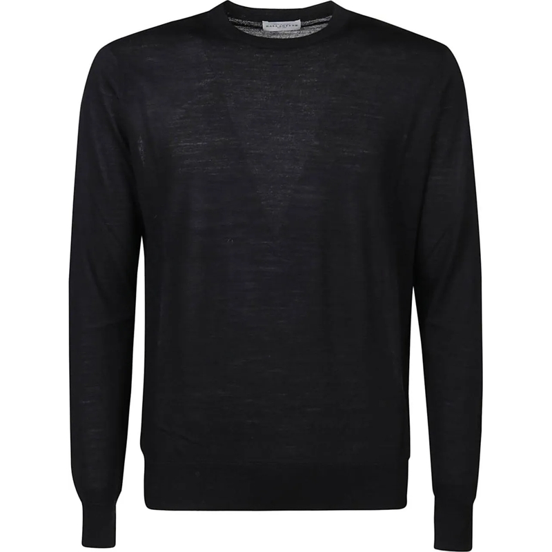 Ballantyne  Basolan Plain Round Neck Sweater Black schwarz