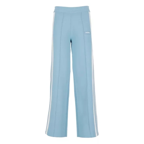 Autry International Viscose Pants With Logo Blue 