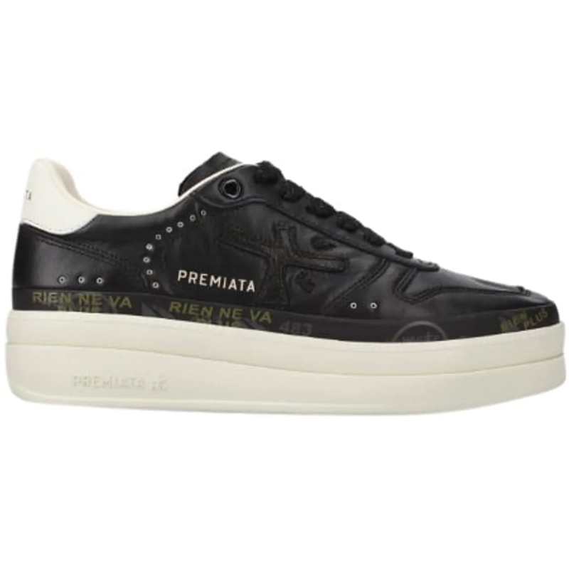 Premiata Lage-top sneaker Sneakers Black schwarz