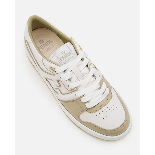 Fendi sneaker basse Calf Leather Sneakers With Side Logo And Rubber So White (Image 4)