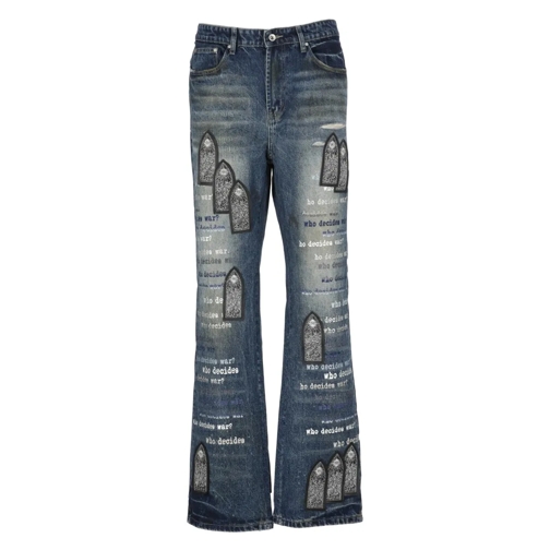 Who Decides War Jeans Blue Scripture Jeans Blue