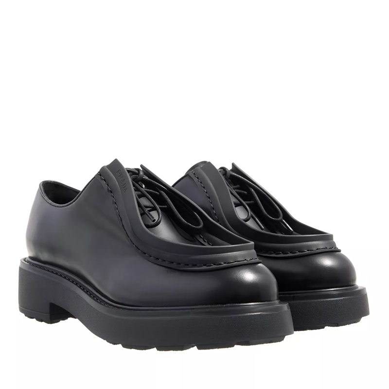 Prada Loafer Allaciate Spazzolato F0002 nero