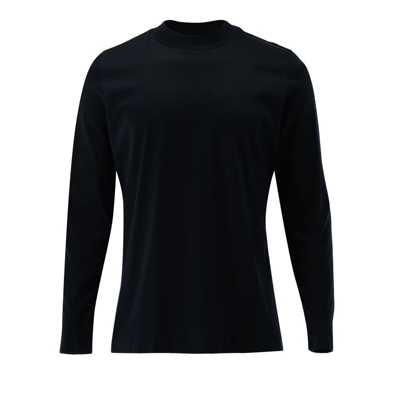 VAN LAACK T-Shirt Longsleeves Polo Uni dunkel-blau