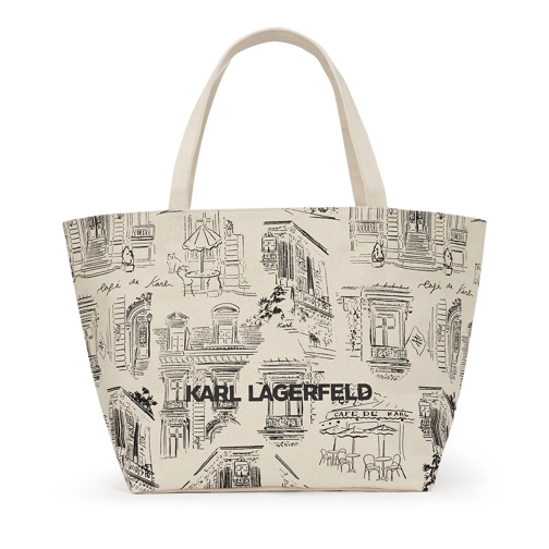 Karl Lagerfeld Shopper x JORGE PARRA ALL-OVER PRINT beige