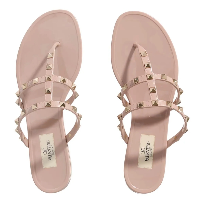 Valentino Garavani Sandalen Rockstud Thong Summer Poudre(Image 6)
