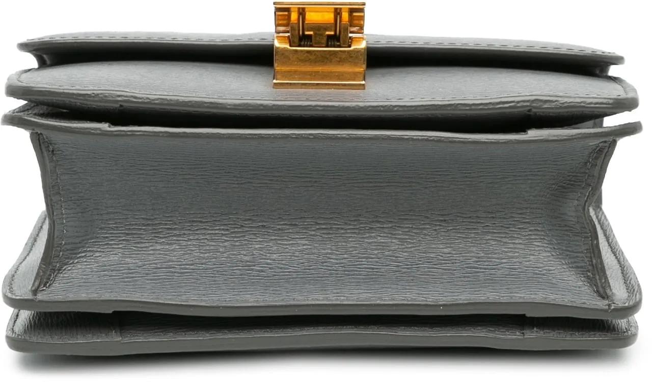 Celine Shoppers Small Liege Calfskin Classic Box in grijs