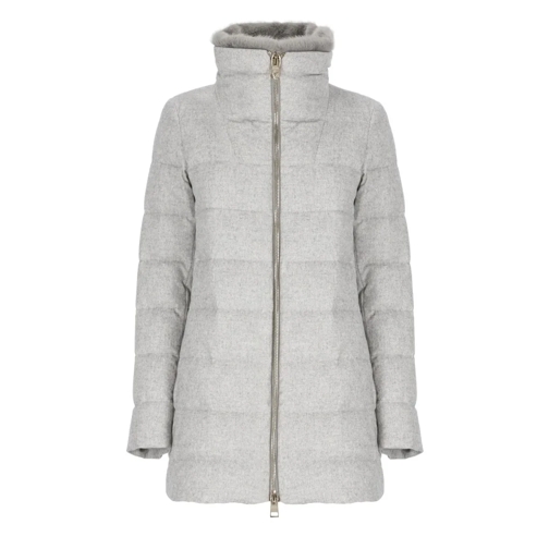 Herno Quilted Down Jacket Grey Giacca di transizione