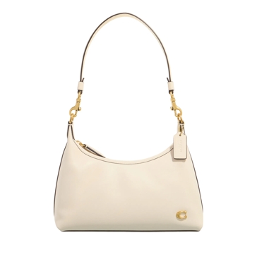 Coach• gold white on sale leather hobo bag