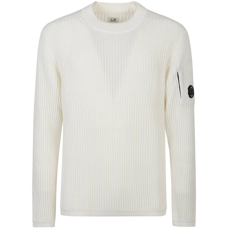 CP Company  Re-wool Sweater White weiß