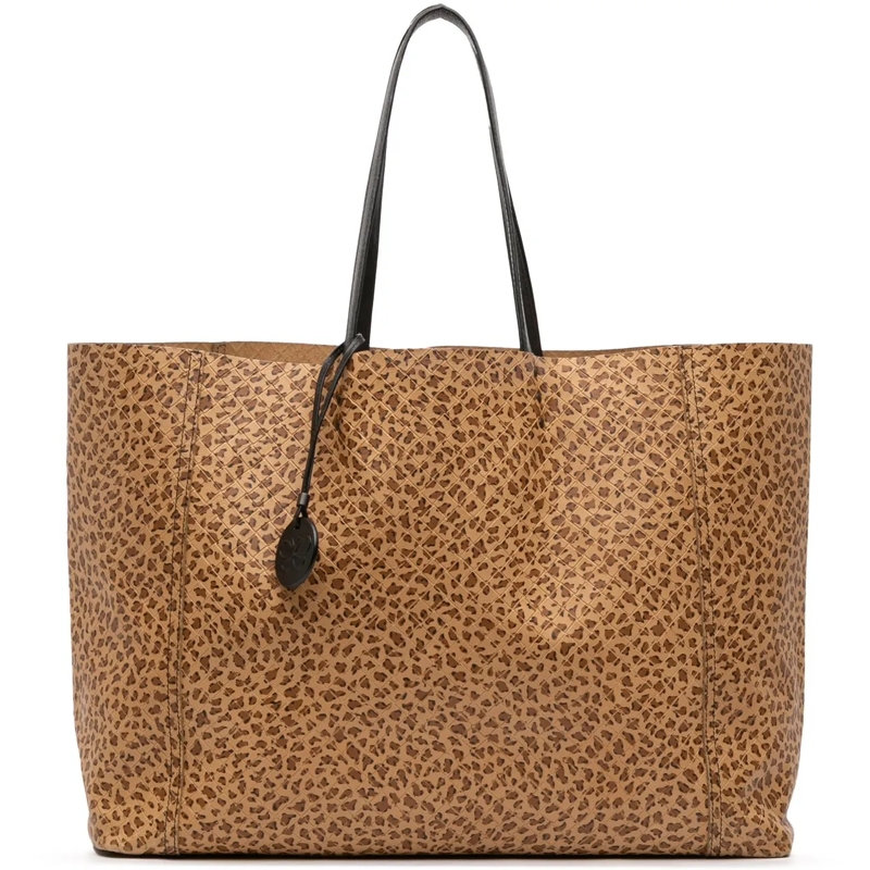 Bottega Veneta Shopper Printed Nappa Intrecciomirage Butterfly Tote braun