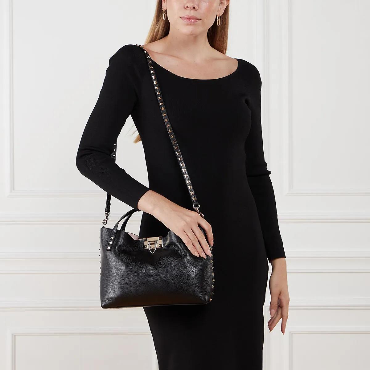Valentino Garavani Satchels Rockstud Handbag in zwart