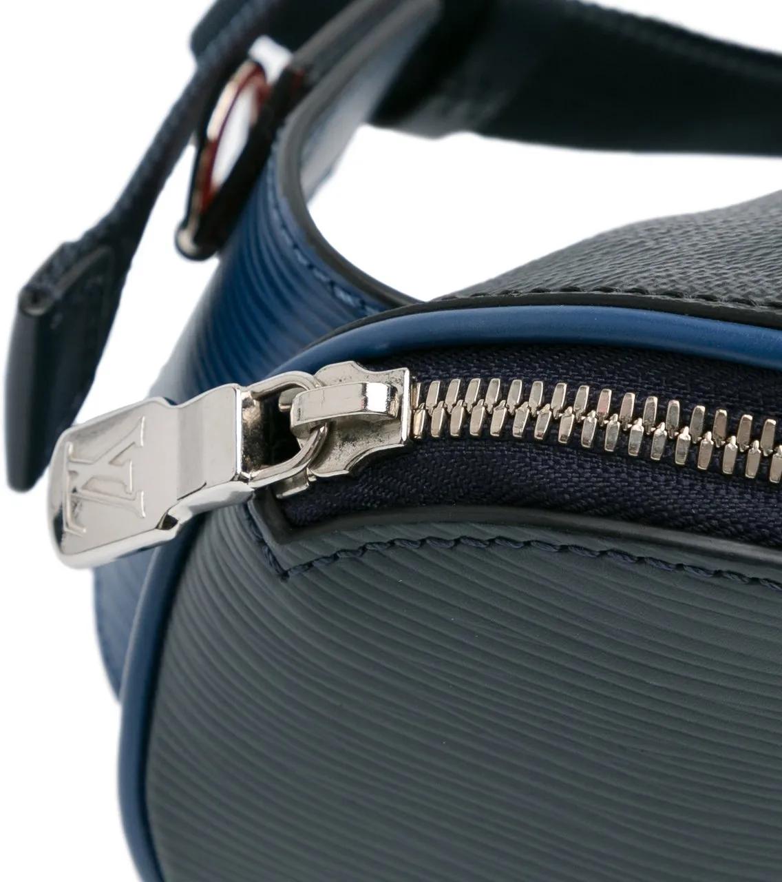 Thumbnail - Louis Vuitton Bauchtaschen - 2018 Epi Damier Graphite Bumbag - Gr. unisize - in Blau - für Damen