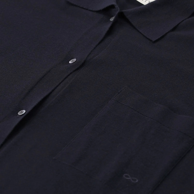 Sminfinity Strickjacke Strickjacke aus Merinowolle blau(Image 3)