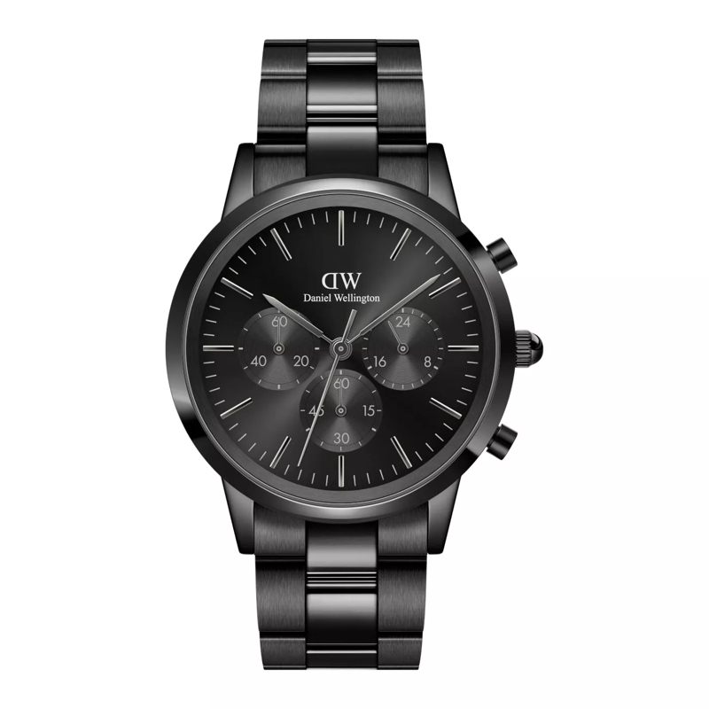 Daniel Wellington Chronograph Inonic Link Uhr Schwarz