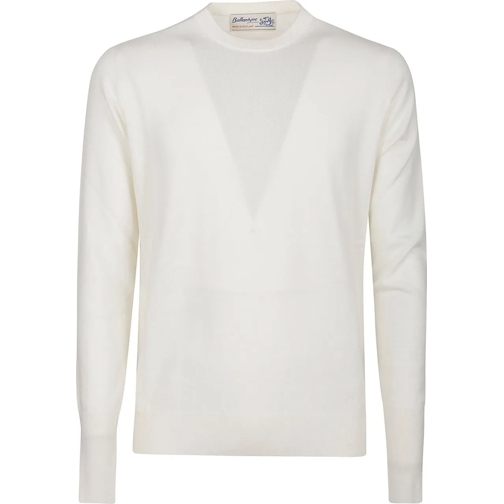 Ballantyne  Plain Sweater White weiß