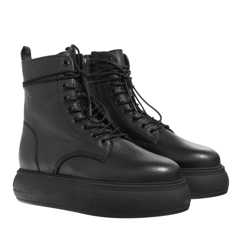 Steve Madden Biker Boots Hero Black Leather