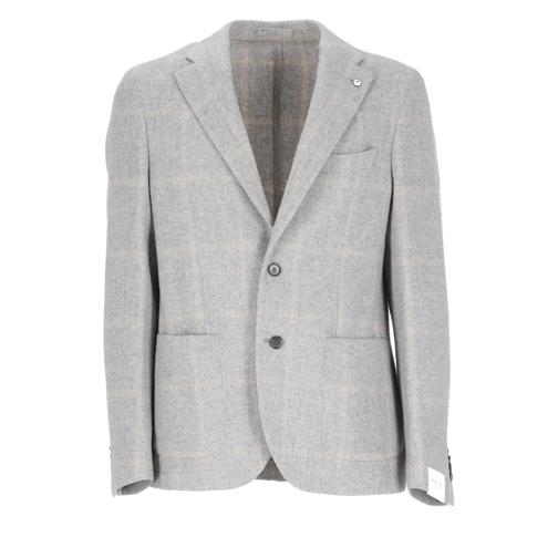 Lubiam Blazer Grey Wool Jacket Grey