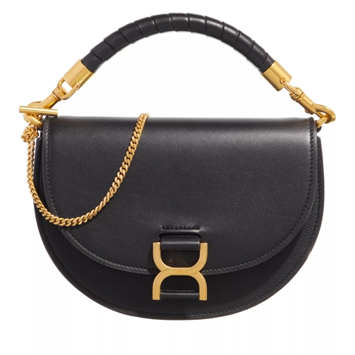 Chloé Marcie Chain Flap Bag Black Crossbody Bag