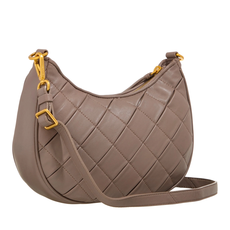 LES VISIONNAIRES Schultertasche Harper Weave Taupe Brown(Image 3)