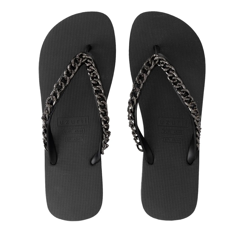 UZURII Flip Flops Zehentrenner Silver Large schwarz(Image 4)