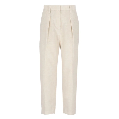 Brunello Cucinelli  Beige Cucinelli Corduroy Pants Neutrals