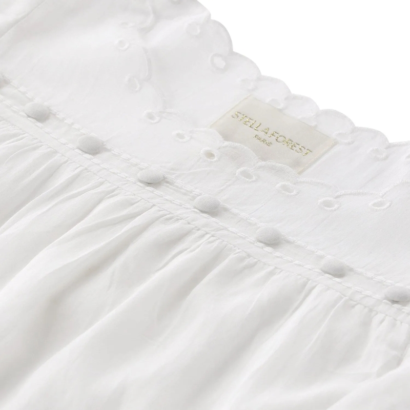 STELLA FOREST Tunika/Kaftan Blusenshirt Jayna mit Stickerei Weiß(Image 4)