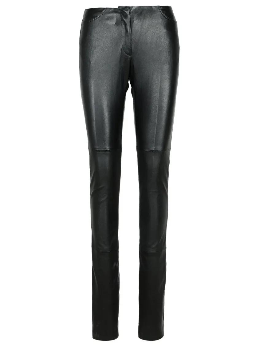 Gcds - Black Leather Pants - Größe S - schwarz