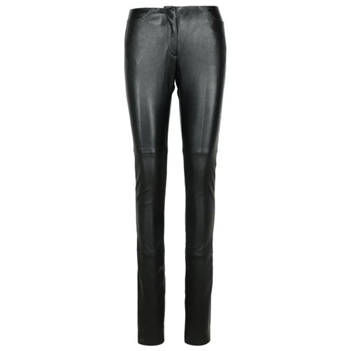 Gcds Black Leather Pants Black 