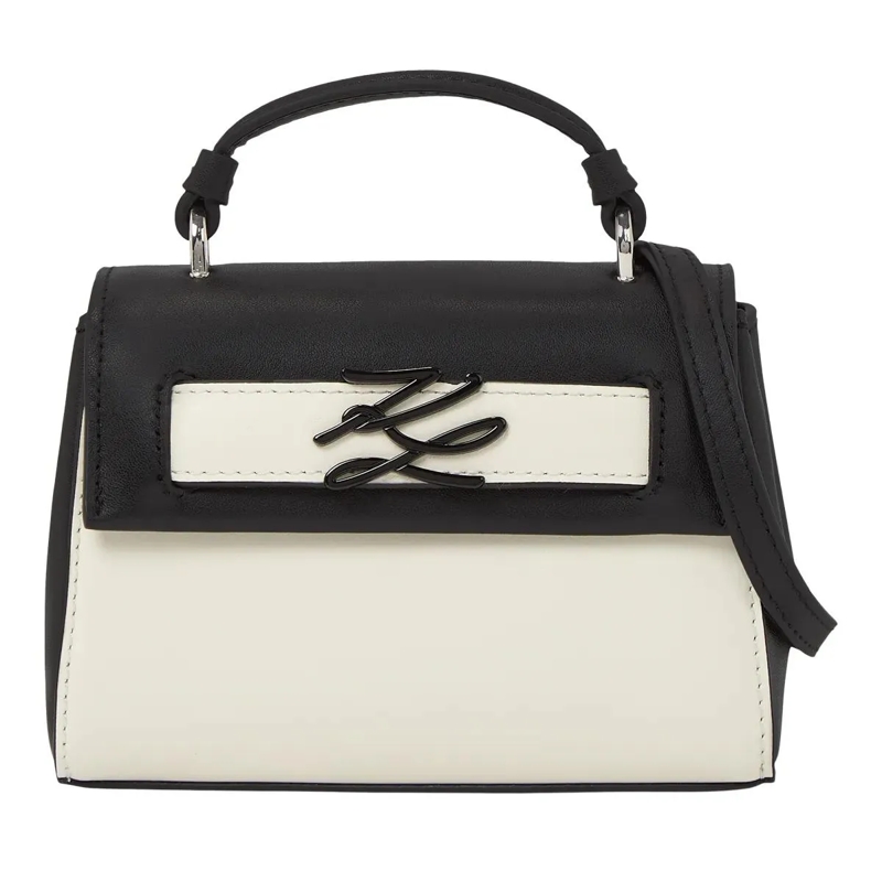 Karl Lagerfeld Crossbody Bag NANO K/AUTOGRAPH COLORBLOCK Mini-Tasche schwarz