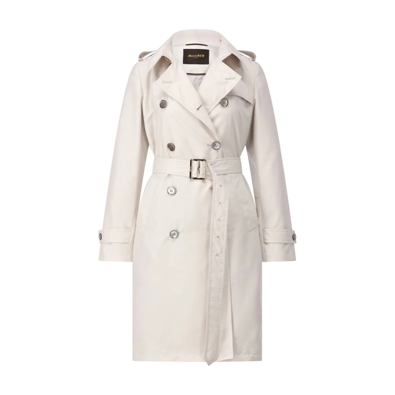 Moorer Wintermantel Trenchcoat Giverny-DA6 Navy(Image 4)
