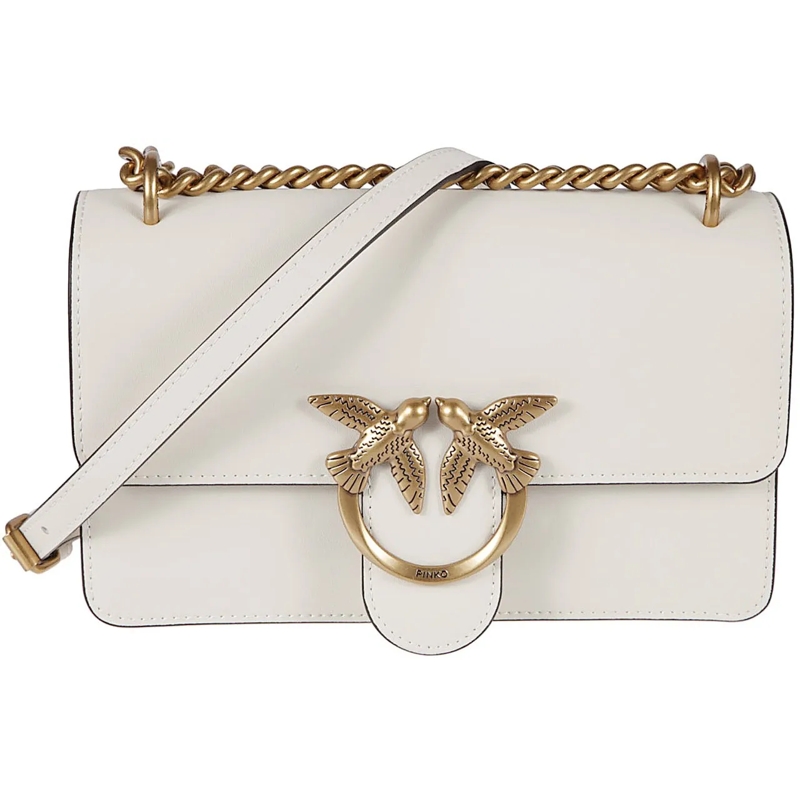 Pinko Fourre-tout Love One Mini Bag White weiß