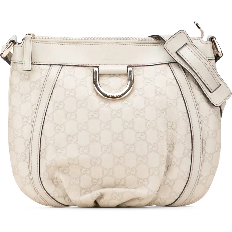 Gucci Schultertasche Guccissima Abbey D Ring Crossbody weiß