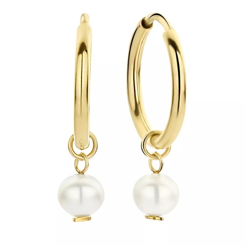 Isabel Bernard Creolen Belleville Luna 14 Karat Hoop Earrings With Freshw Gold