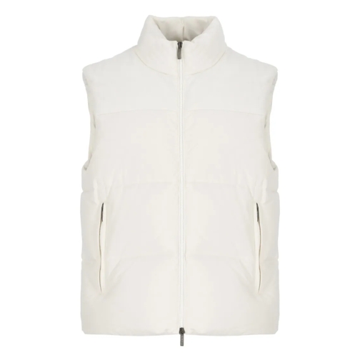 Peserico Daunenjacken Cashmere Sleeveless Jacket White