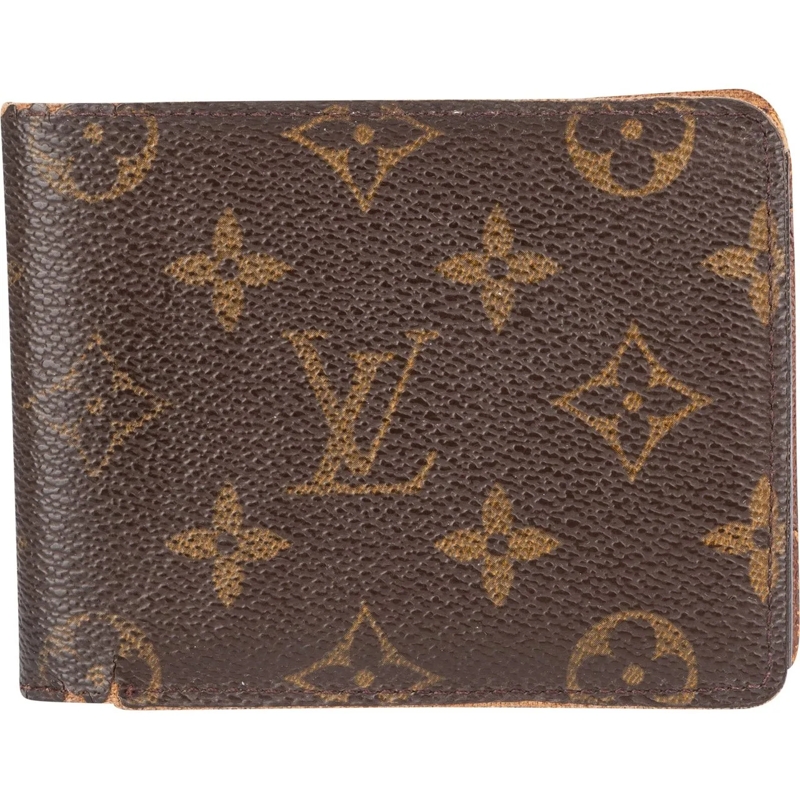 Louis Vuitton Geldbörse Louis Vuitton Canvas Monogram Slender Wallet braun