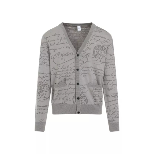 Berluti Grey Beige Wool Cardigan Grey 