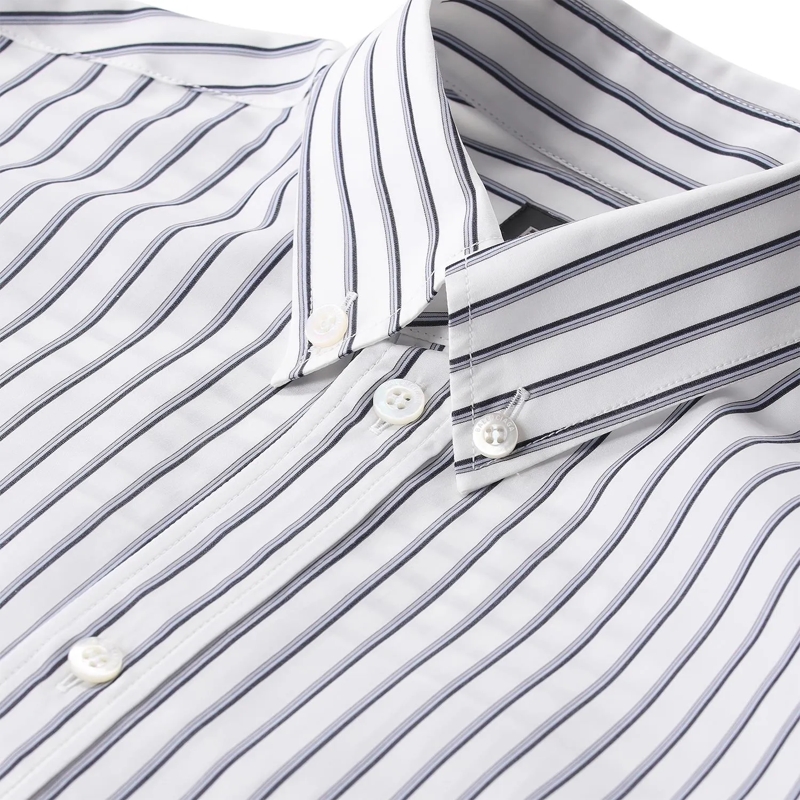 Balenciaga Bluse Gestreifte Hemdbluse blau(Image 4)