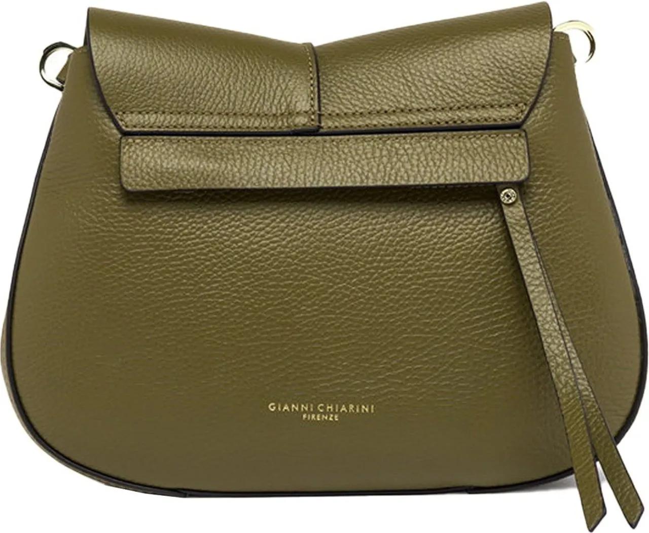 Gianni Chiarini Groene Ronde Leren Tas Green Dames