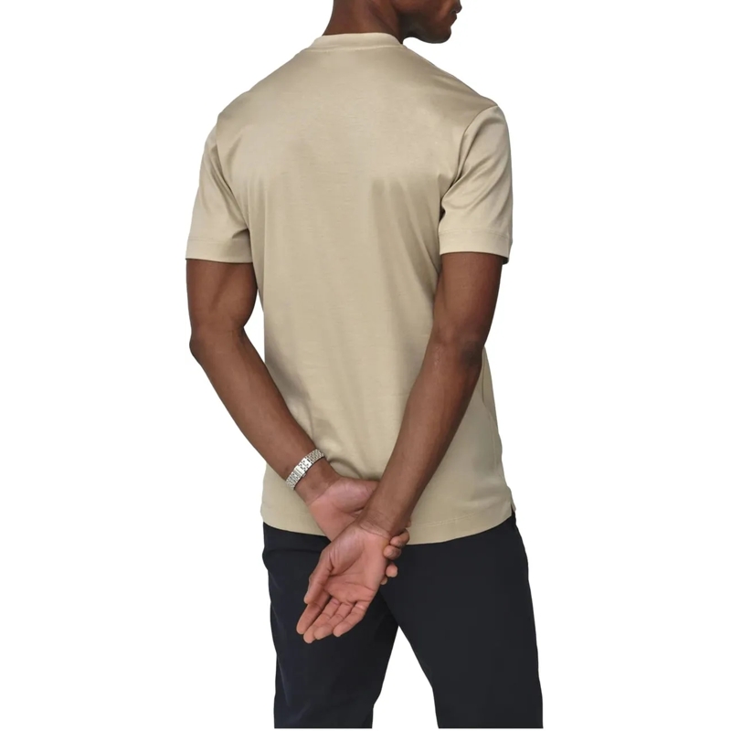 VALENZA T-Shirt Valenza Interlock Supima T-shirts Beige 1001 beige(Image 8)