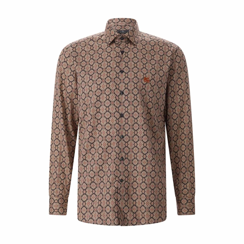 Etro Hemd Regular-Fit Hemd braun