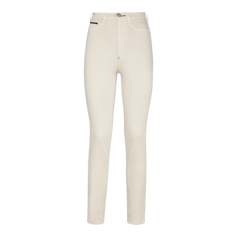 Philipp Plein Skinny-Leg-Jeans Jeggings Iconic Plein beige