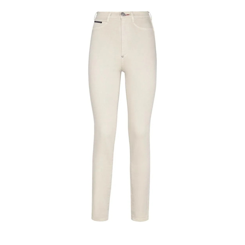 Philipp Plein Skinny-Leg-Jeans Jeggings Iconic Plein beige