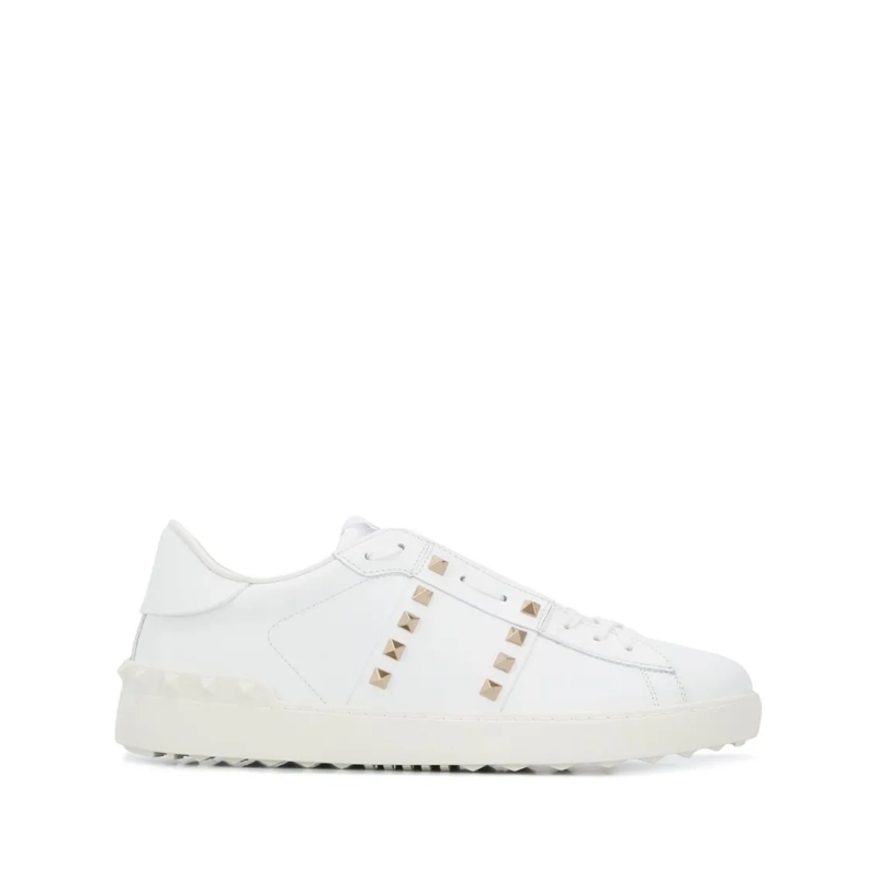 Valentino Garavani Low-Top-Sneaker White Sneakers With Studded Detailing And Comforta White