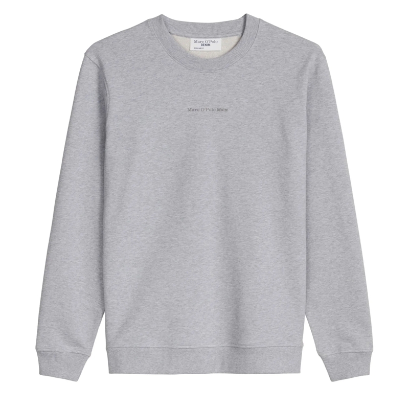 Marc O´Polo  Crew Neck, Print, Melange, Reg Fit 1er Pack grau