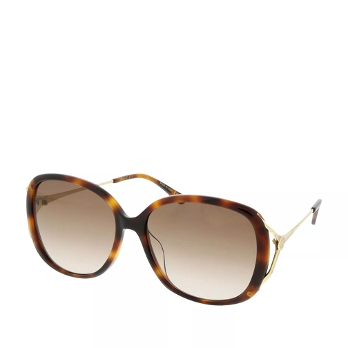 Gucci GG0649SK-004 58 Sunglasses Havana-Gold-Brown Sunglasses