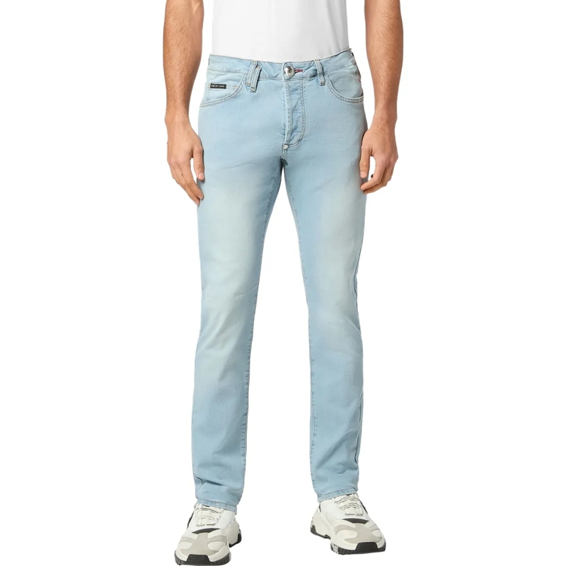 Philipp Plein Jeans mit geradem Bein Jeans Regular Fit hell-blau(Image 4)